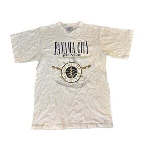 Vintage 90s Panama City Stanley Michaels cotton M resort single stitch shirt